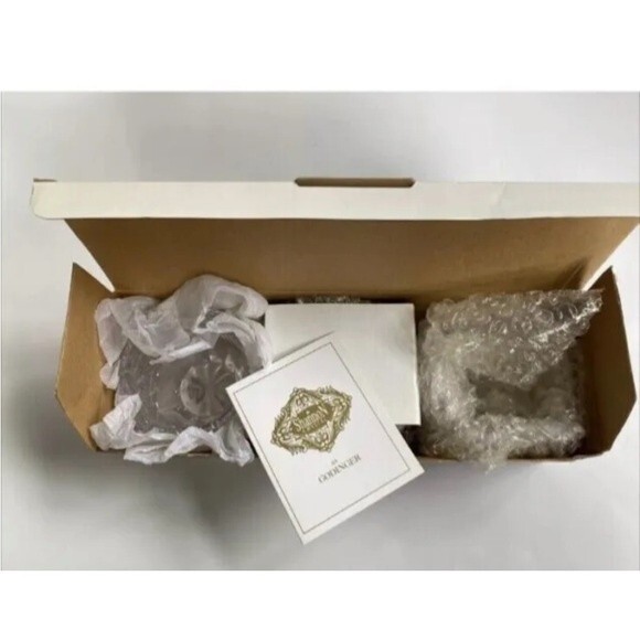 SHANNON CRYSTAL SET OF 3  "VOTIVES"  BY GODINGER 24% LEAD CRYSTAL NEW IN BOX - Picture 4 of 12